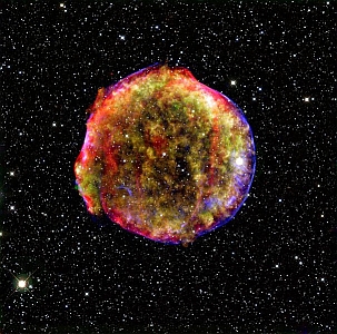 Pozotatok supernovy, ktorú pozoroval brahe pred 450 rokmi