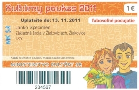 Kultúrny poukaz 2011