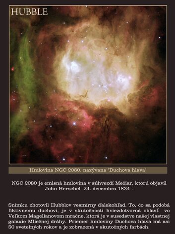 Hubble space telescope -  top images - 01_Duchova Hlava NGC2080 