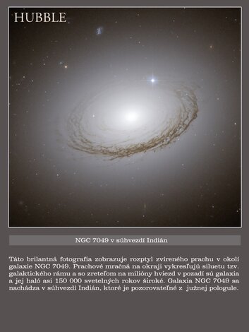 Hubble space telescope -  top images - 19_NGC 7049 v súhvezdí Indián