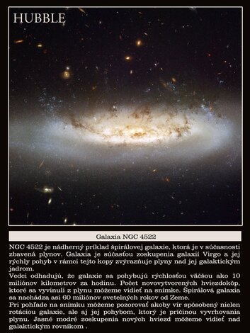 Hubble space telescope -  top images - 20_Galaxia NGC 4522 kopie