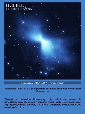 Hmlovina  ESO 172-7 Bumerang