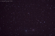 Kométa Garradd a M 72: Súhvezdie Šíp, Canon 500D + Newton 203x900, Exp. 90s, 26.8.2011