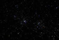 NGC 884 + NGC 869 (CHI a HA), Equinox 80/500 + CCD G2 - 3200, 60x5sec. Autor: Ondrej Kamenský