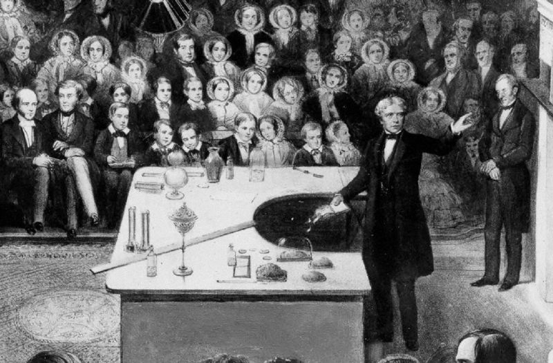 Faraday prednáša