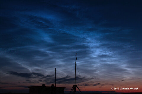 NLC - Nočné svietiace oblaky 21.6.2019