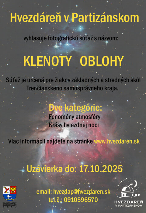 Fotografická súťaž Klenoty oblohy Fotografická súťaž Klenoty oblohy