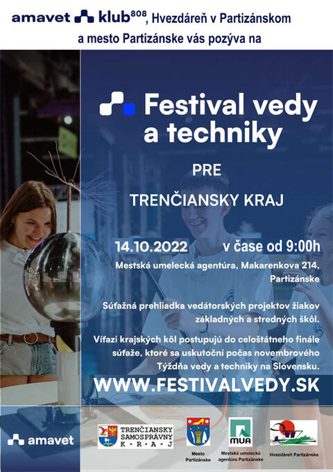 Festival vedy a techniky 2022-krajské kolo