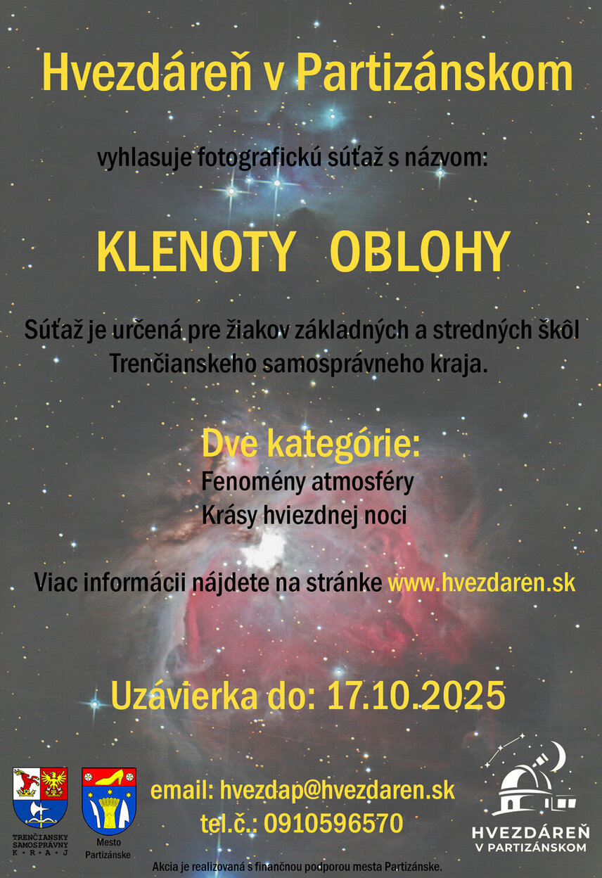 Vyhodnotenie súťaže Klenoty oblohy Vyhodnotenie súťaže Klenoty oblohy