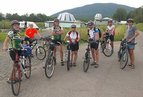 Ebicykel slovenských astronómov 2014 - Pri Hvezdárni na Kolonickom sedle