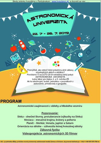 Astronomicka univerzita 2019