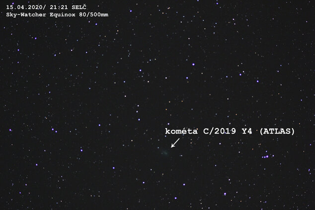 kométa Atlas 15/04/2020