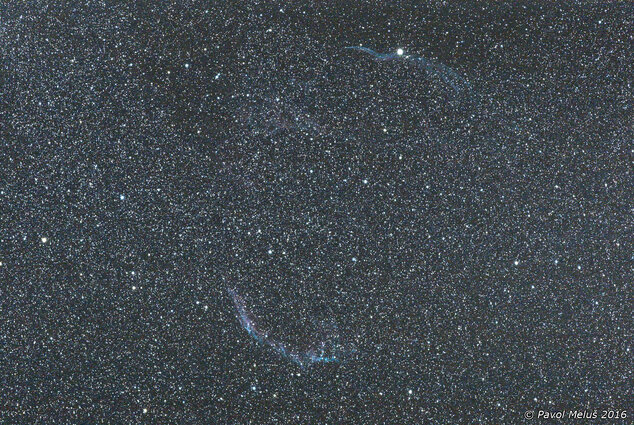 Canon EOS 5D Mark III objektívom Canon 400 / 5,6 s časom 30 s pri ISO 3200 na montáži HEQ-5